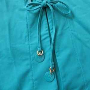 Bleu Rod Beattie Lace-Up Side Slit Swim Skirt Cover - Sea Dive / Aqua (Green)